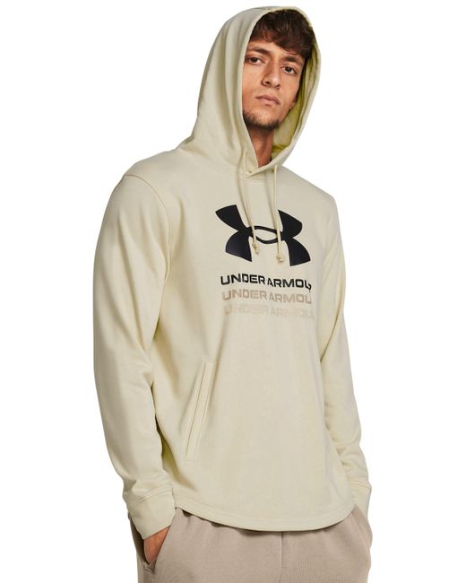 Under Armour Natural Rival Terry Graphic Hoodie for men