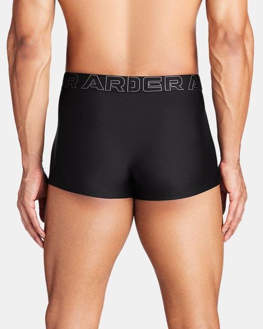 Under Armour Black Ua Performance Tech 3" 3-pack Boxerjock for men