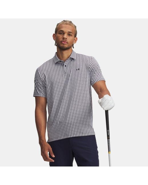 Under Armour Gray Tee To Printed Polo Midnight Midnight for men