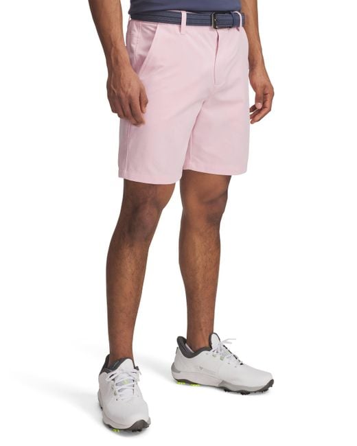 Under Armour Pink Ua Drive 8" Shorts for men