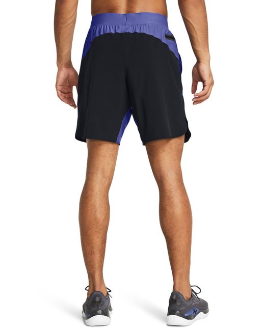 Under Armour Blue Vanish Elite Hybrid Shorts for men