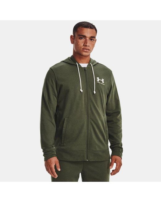 Under Armour ® Sweatjacke Winbreaker Rival Terry Sweacket 1370409 in Green für Herren
