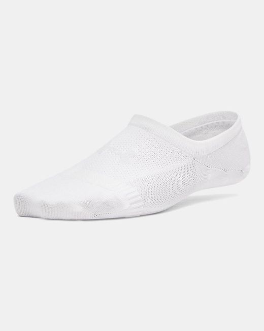 Under Armour White Ua Vanish 3-pack Liner Socks