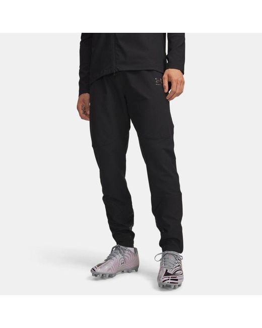 Under Armour Black Challenger Elite Storm Pants Chrome for men