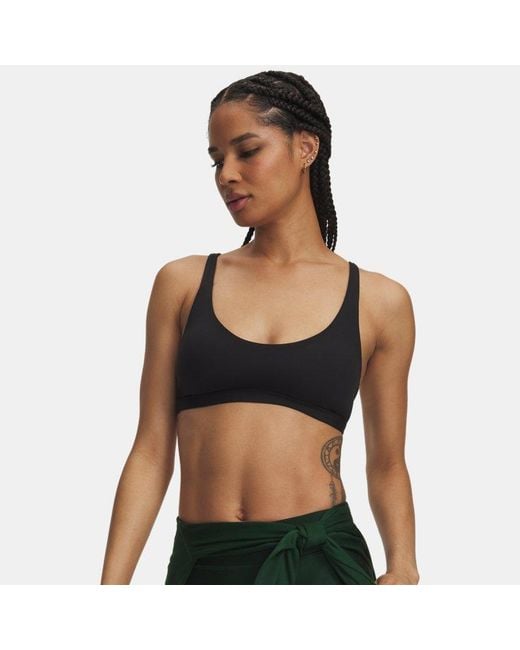 Under Armour Black Effortless Low Sports Bra Ultimate Castlerock