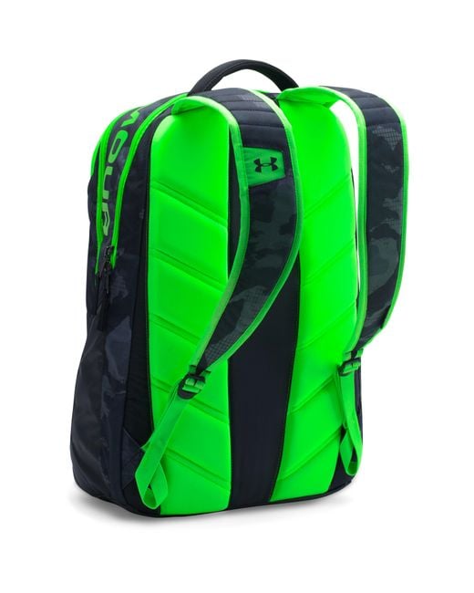 Under Armour Ua Storm Big Logo Iv Backpack in Black /Graphite (Green) for  Men | Lyst