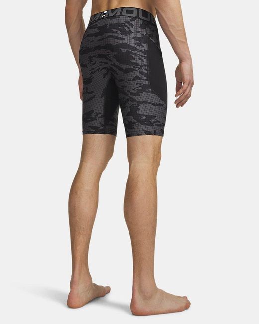 Under Armour Red Heatgear Printed Long Shorts Castlerock for men