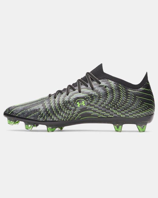 Under Armour Gray Shadow Elite 4 Fg Mach Soccer Cleats Titan Hyper for men