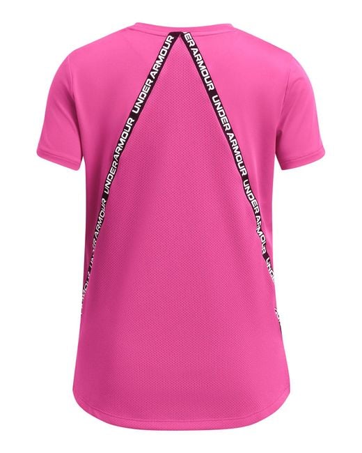 T-shirt knockout di Under Armour in Pink
