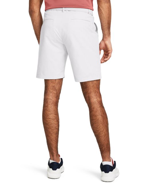 Under Armour White Matchplay Tapered Shorts for men