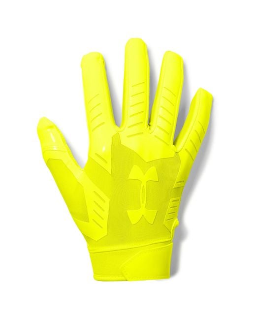Under Armour Yellow Men's Ua F6 Le Football Gloves for men