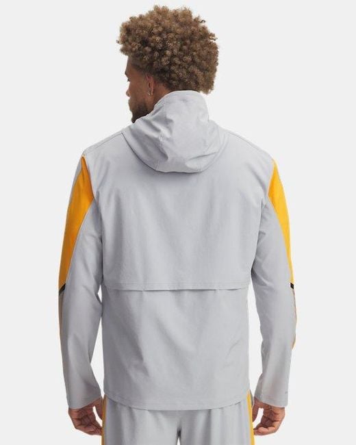 Giacca Con Cappuccio Velociti Storm Da Uomo Mod Squad Arancione Riflettente di Under Armour in Gray da Uomo