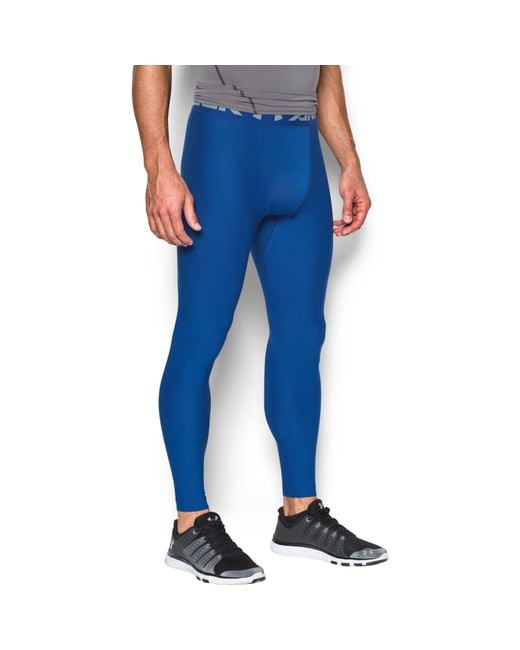 Under Armour Men's Heatgear® Armour Compression Leggings in Blue for Men