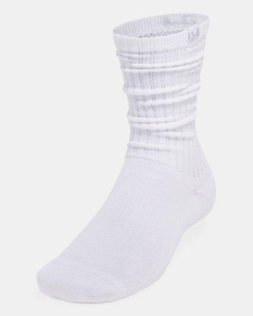 Under Armour White Sportstyle Crew-Socken Aus Baumwolle Im 2Er-Pack, Halo Grau