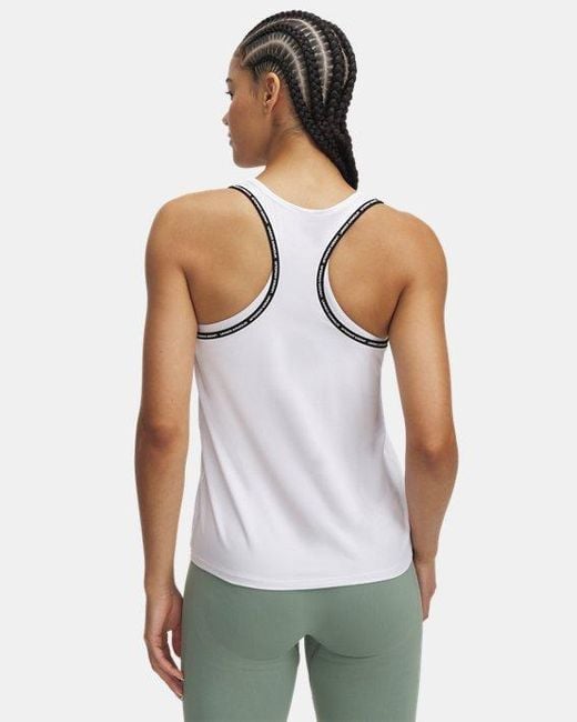 Canotta Tech Knockout Da Donna Nero di Under Armour in White