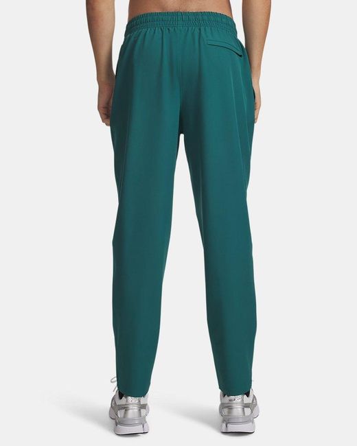 Under Armour Green Unstoppable Tapered Pants Rack for men