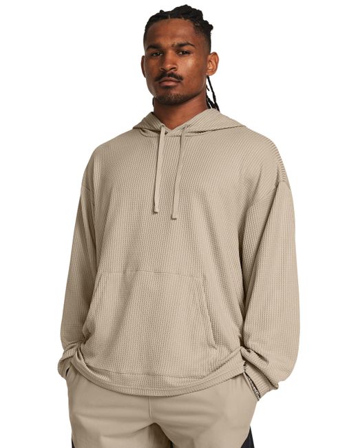 Under Armour Natural Rival Waffle Hoodie for men
