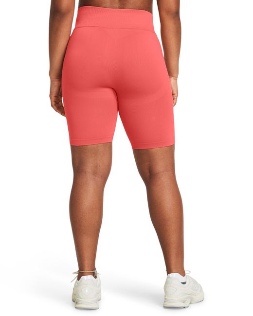 Shorts train seamless di Under Armour in Red