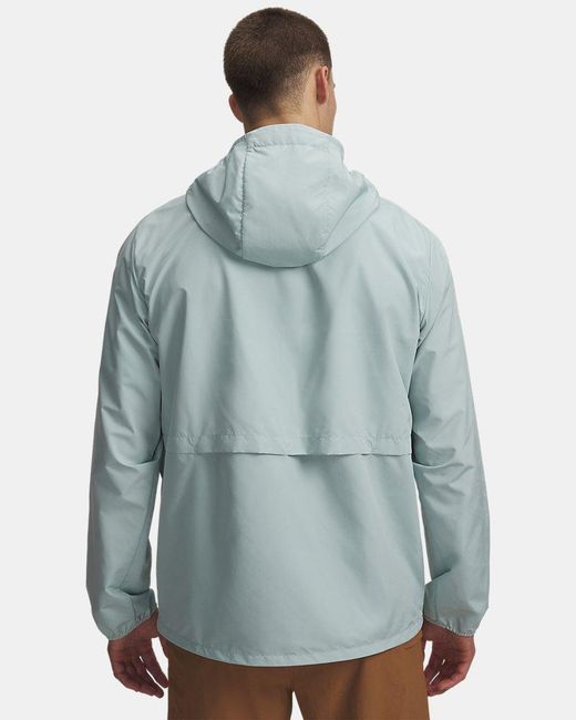 Under Armour Blue Explor Hike Upf Jacket Enamel Enamel for men