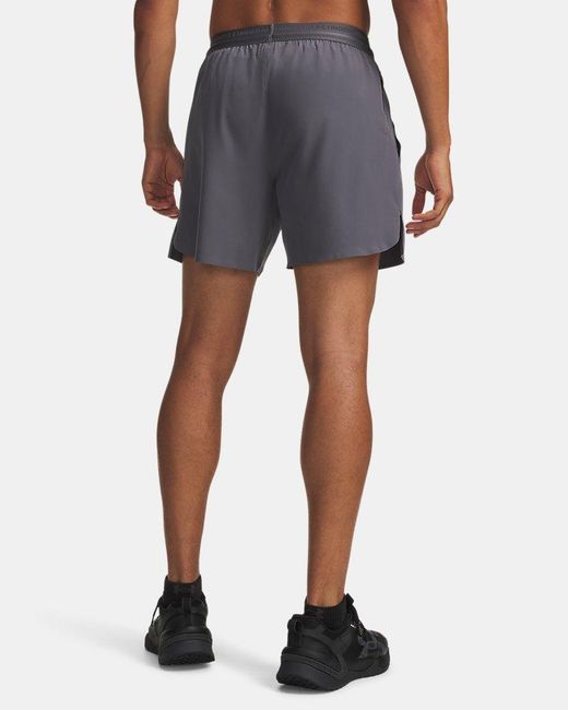 Under Armour Blue Ua Vanish Elite 6" Shorts for men