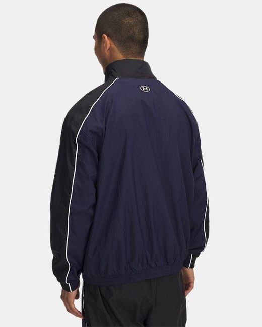 Under Armour Blue Track Jacket Midnight for men