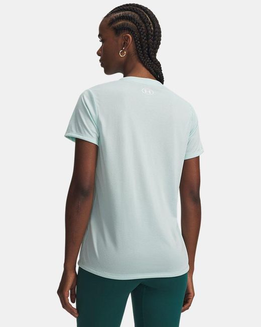 Under Armour Green Tech V-Neck Short Sleeve Refresh Mint