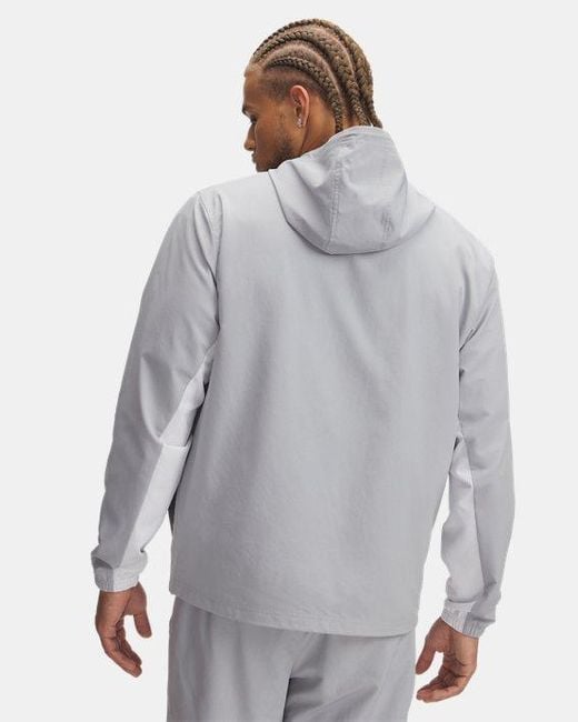 Chaqueta Cortavientos Rival Woven Para Hombre Mod Mod Blanco Under Armour de hombre de color Gray