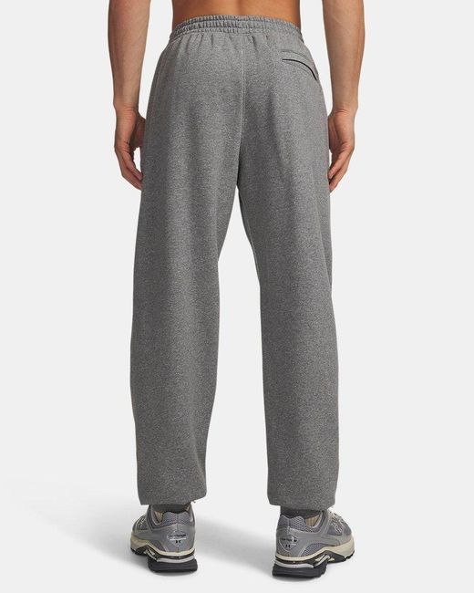 Under Armour Gray Ua Rival Fleece joggers for men