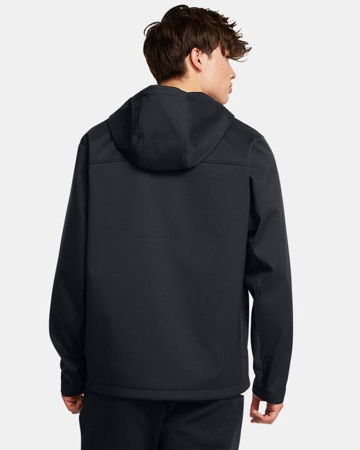 Under Armour Black Storm Coldgear Infrared Shield 2.0 Hooded Jacket for men