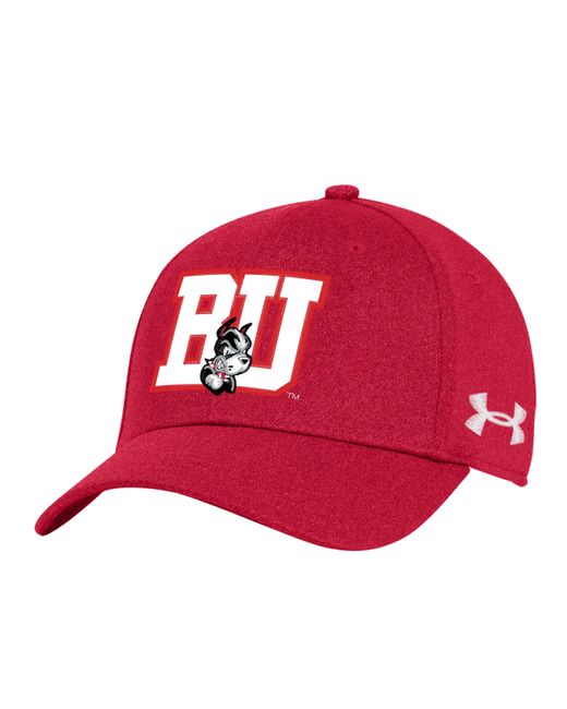 Under Armour Red Ua Blitzing Collegiate Stretch Fit Hat for men