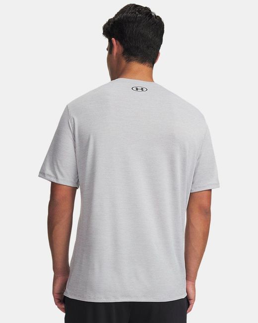 Under Armour Gray Tech Vent Short Sleeve Halo for men