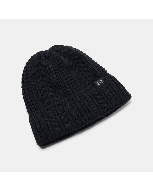 Under Armour Blue Ua Halftime Cable Knit Beanie