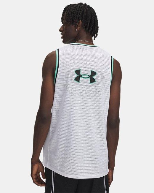 Under Armour White Zone Pro Mesh Graphic Tank Halo for men