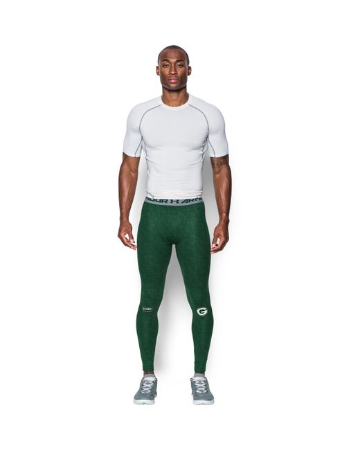 Under Armour Green Men's Nfl Combine Authentic Ua Heatgear® Armour Compression Leggings for men