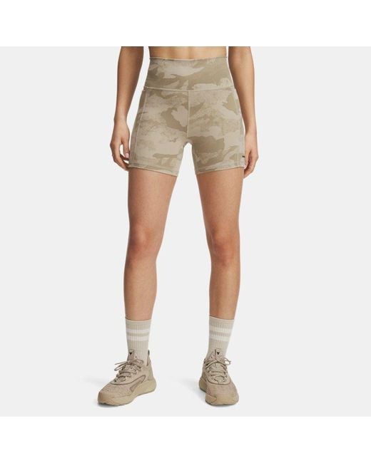 Under Armour Natural Project Rock Middy Shorts City Khaki