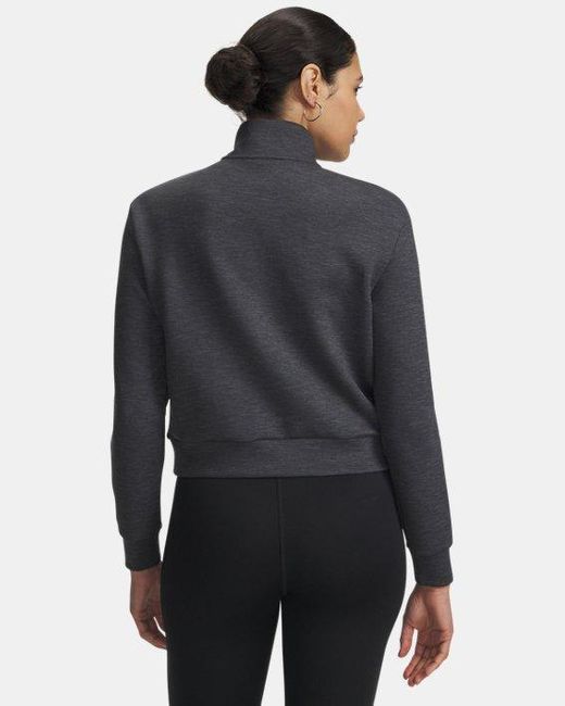 Pullover Drive Midlayer Da Donna Anthracite di Under Armour in Black