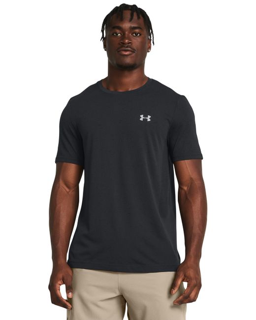 Camiseta de manga corta vanish seamless Under Armour de hombre de color Black