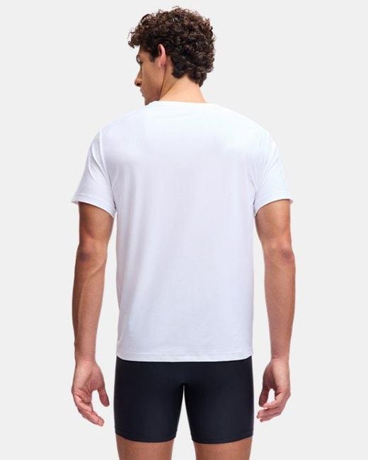 Pack De 2 Camisetas Interiores De Cuello Redondo Performance Tech Mesh Para Hombre Negro Under Armour de hombre de color White