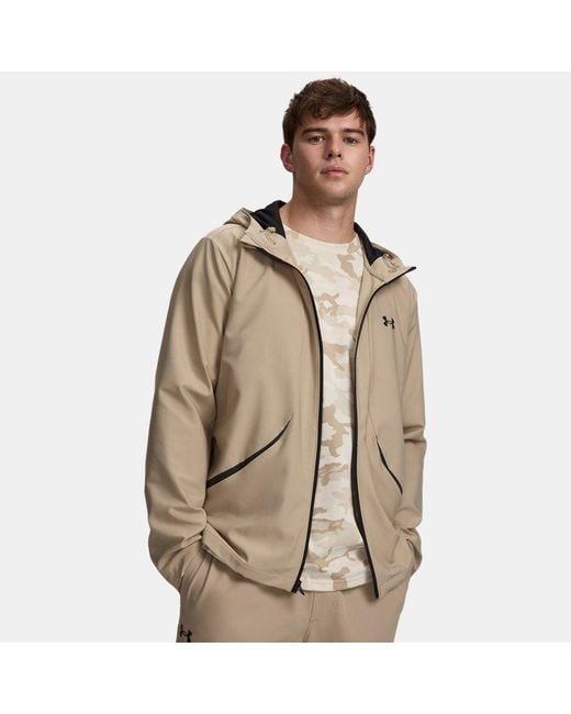 Under Armour Natural Ua Unstoppable Woven Jacket for men