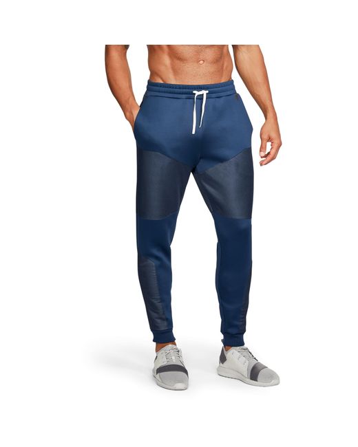 Under Armour Blue Men's Ua Unstoppable Gore® Windstopper® Tapered Knit Pants for men