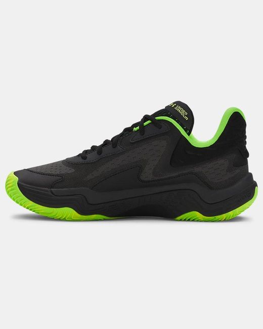 Under Armour Black Spawn 7 Basketball Shoes Hyper Metallic