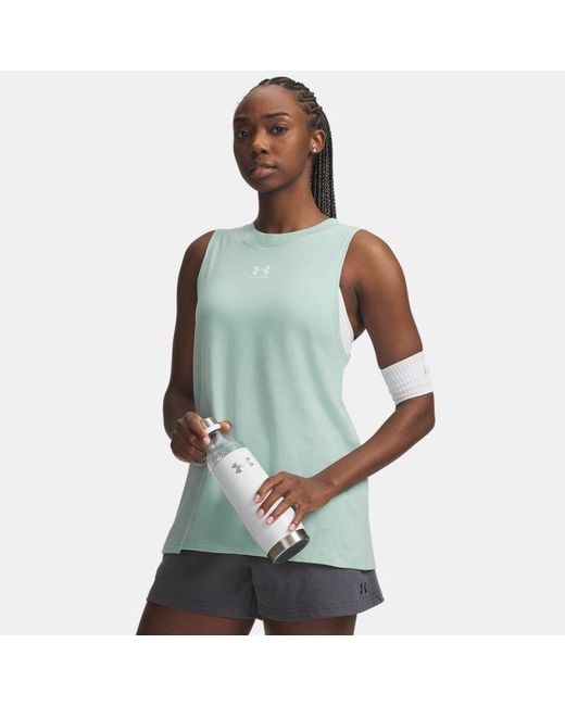 Under Armour Blue Rival Muscle Tank Enamel