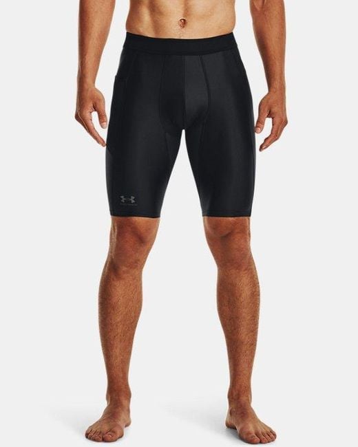 Under Armour Synthetic Ua Isochill Compression Long Shorts in Black for Men Lyst UK