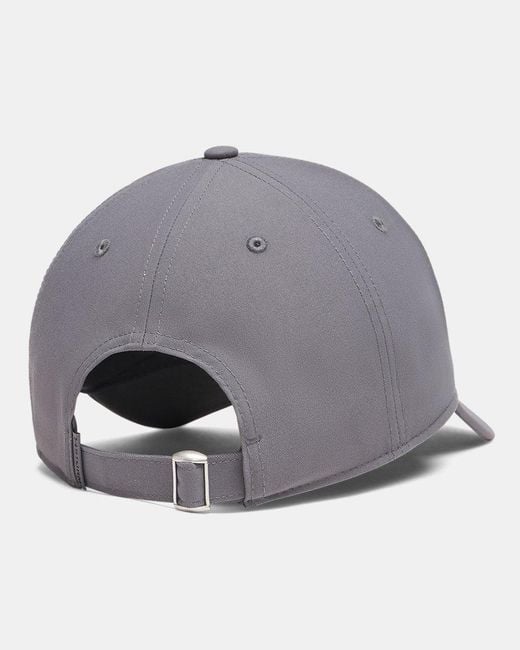Under Armour Gray Blitzing Low Storm Adjustable Cap Castlerock Anthracite for men