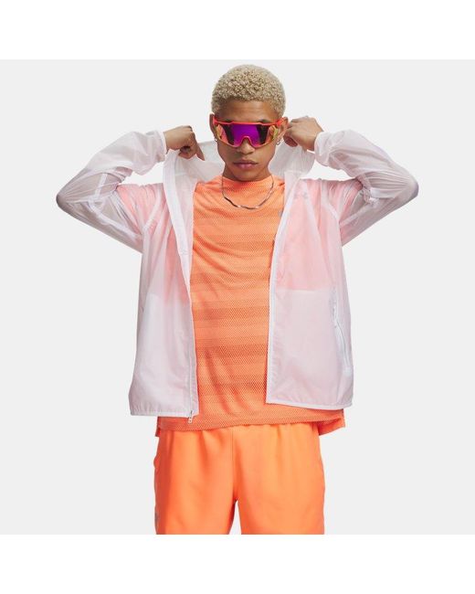 Under Armour Pink Velociti Pro Lightweight Jacket Reflective for men
