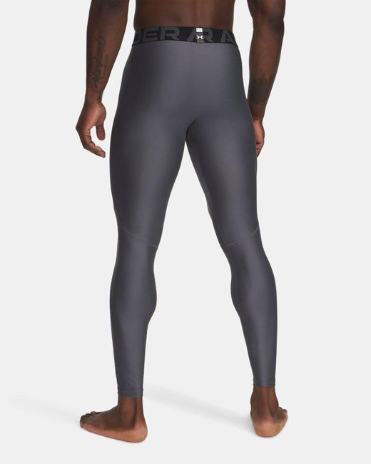 Under Armour Gray Heatgear Leggings Castlerock for men