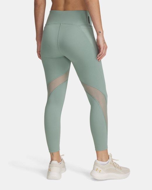Under Armour Green Vanish Elite Vent Ankle Leggings Silica Iridescent