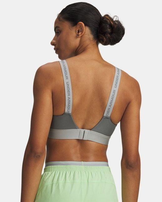Under Armour Green Infinity 2.0 High Sports Bra Clay Titanium Clay