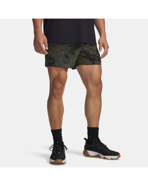 Under Armour Black Project Rock Ultimate 5" Shorts Expedition for men