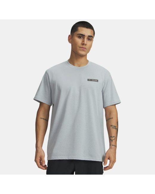 Under Armour White Heavyweight Armour Label Short Sleeve Mod Medium Heather for men